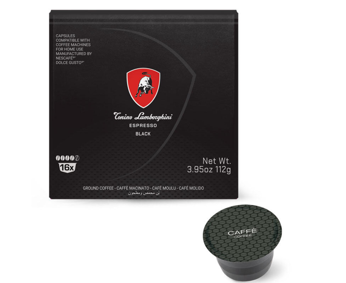 Tonino Lamborghini Black Blend – капсули Dolce Gusto 16 бр. | Nescafe Dolce Gusto съвместими | Кафе капсули |