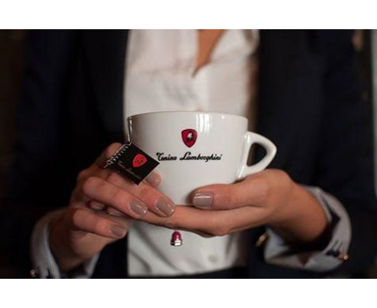 Tonino Lamborghini бял комплект порцеланови чаши за чай, 6бр