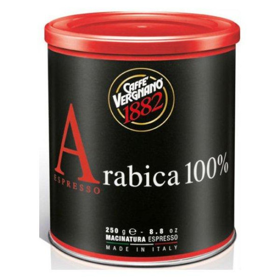 Vergnano Arabica 100% Espresso мляно кафе 250гр кутия