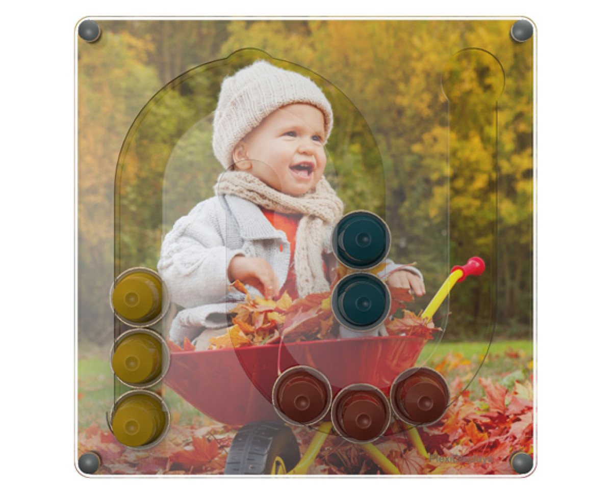 Стенен мини диспенсер Juhu за Nespresso капсули - прозрачен