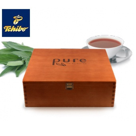 Дървена кутия за чай Tchibo Pure Tea Selection 
