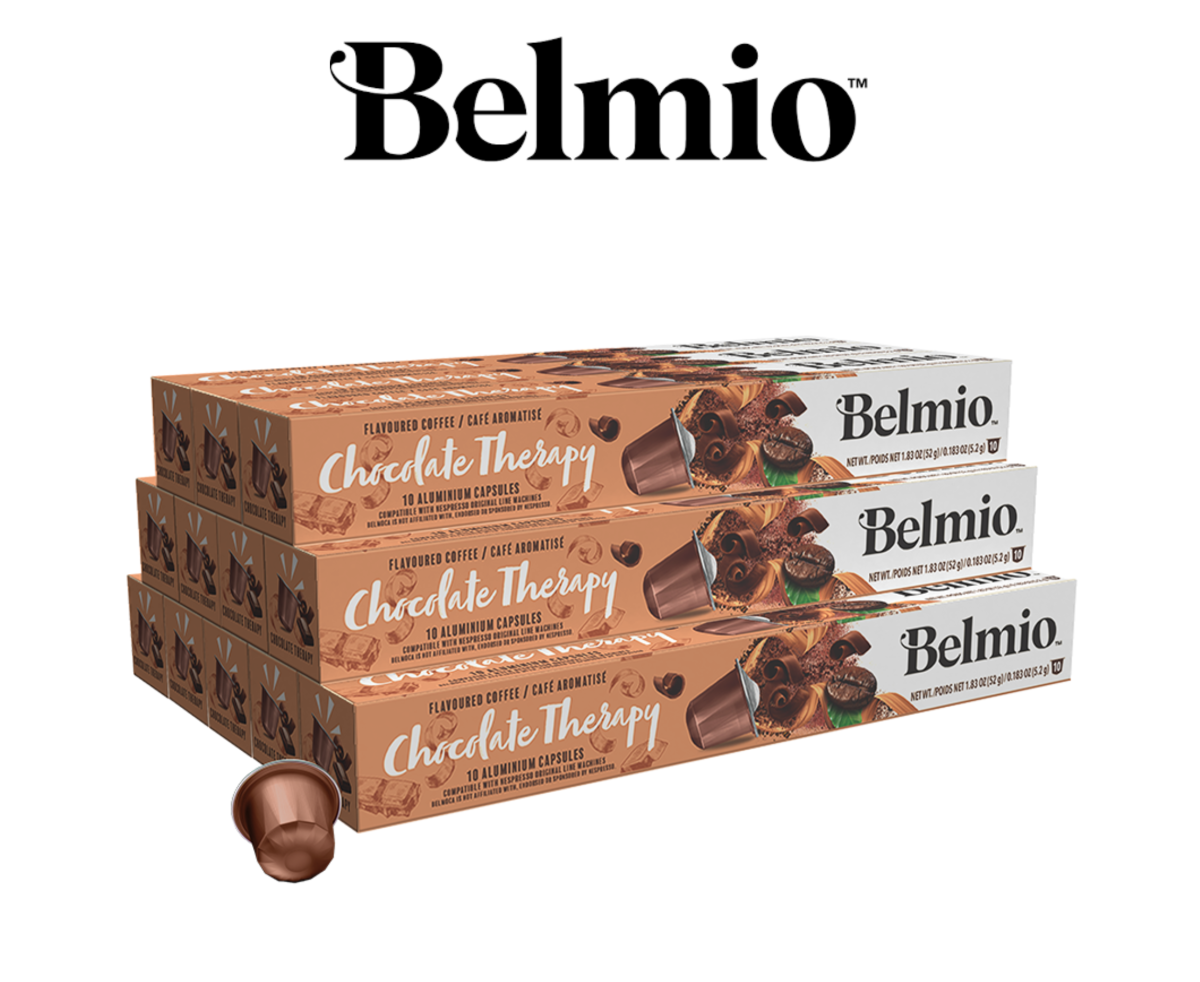 Belmio ПРОМО ПАКЕТ Chocolate Therapy 120бр Nespresso съвместими капсули с вкус на Шоколад