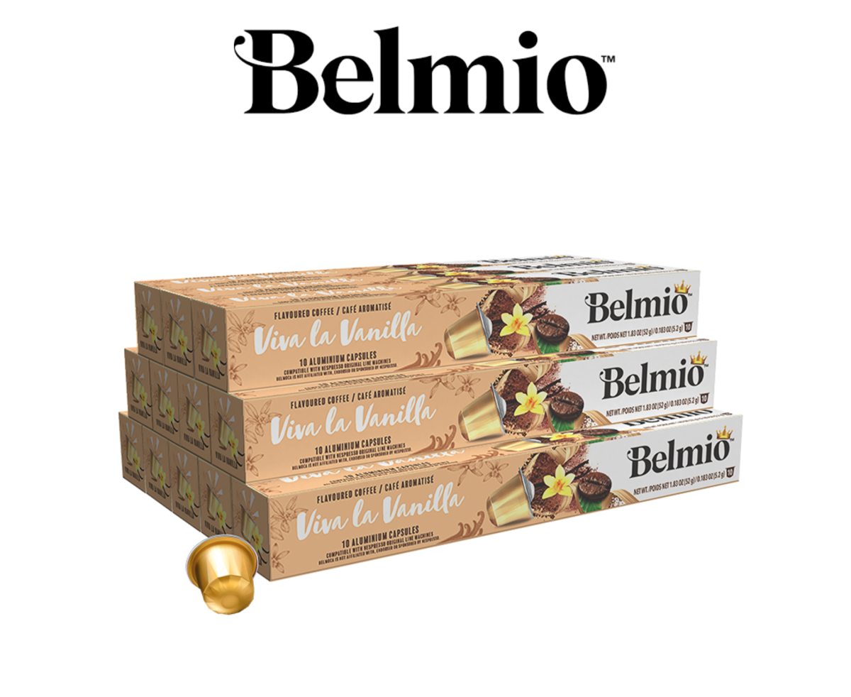 Belmio ПРОМО ПАКЕТ Viva La Vanilla 120бр Nespresso съвместими капсули с вкус на Ванилия