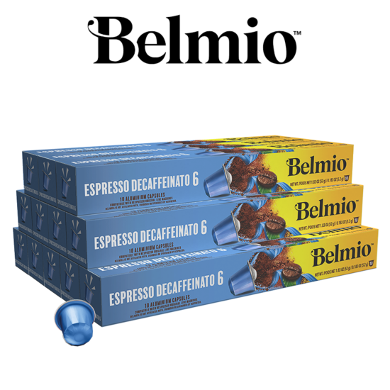 Belmio ПРОМО ПАКЕТ Espresso Decaffeinato 120бр Nespresso съвместими капсули