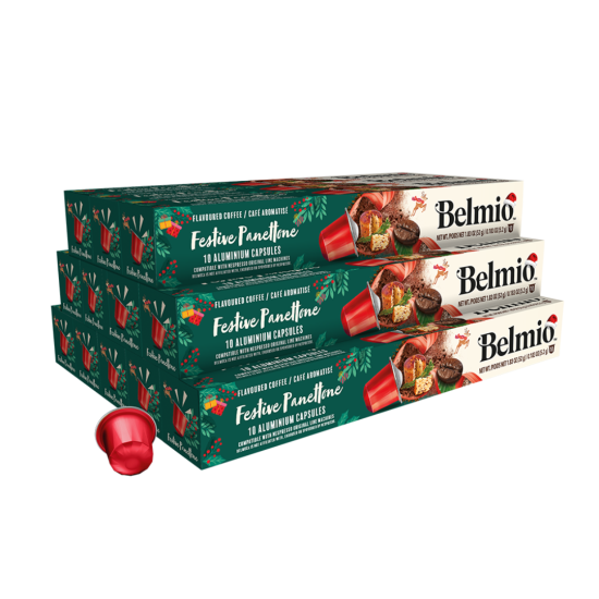 Belmio Festive Panettone 120бр Nespresso съвместими капсули 