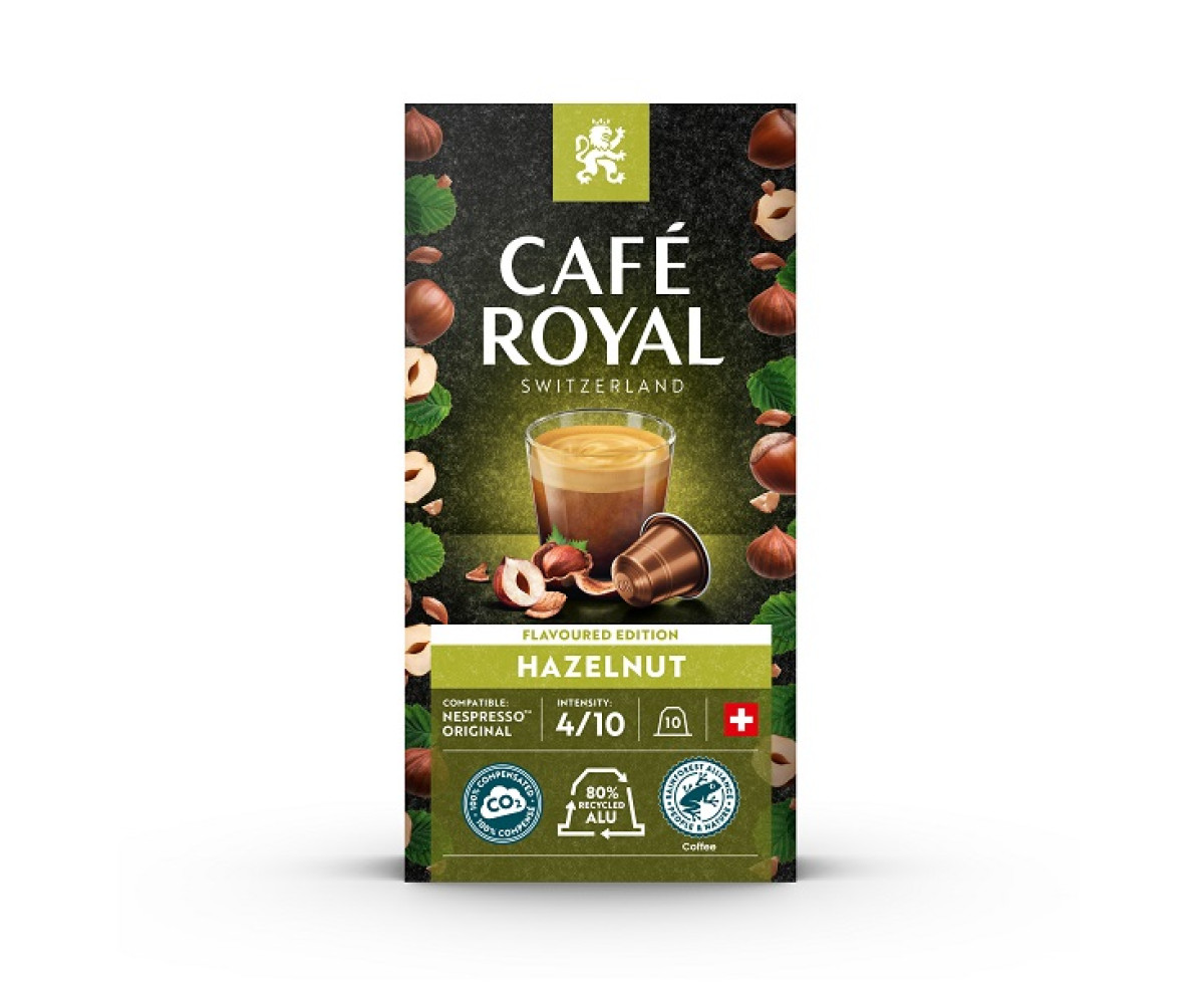 Café Royal Noisette Nespresso съвместими капсули с вкус на лешник, 10бр Café Royal Noisette Nespresso съвместими капсули с вкус на лешник, 10бр