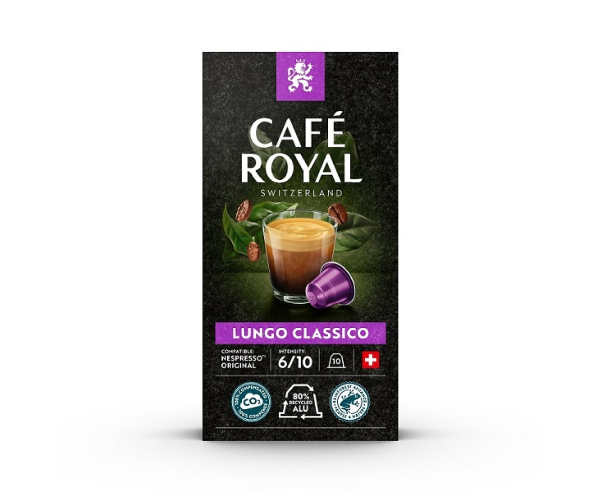 Cafe Royal Lungo Classico 10бр капсули за Nespresso кафемашина Cafe Royal Lungo Classico 10бр капсули за Nespresso кафемашина