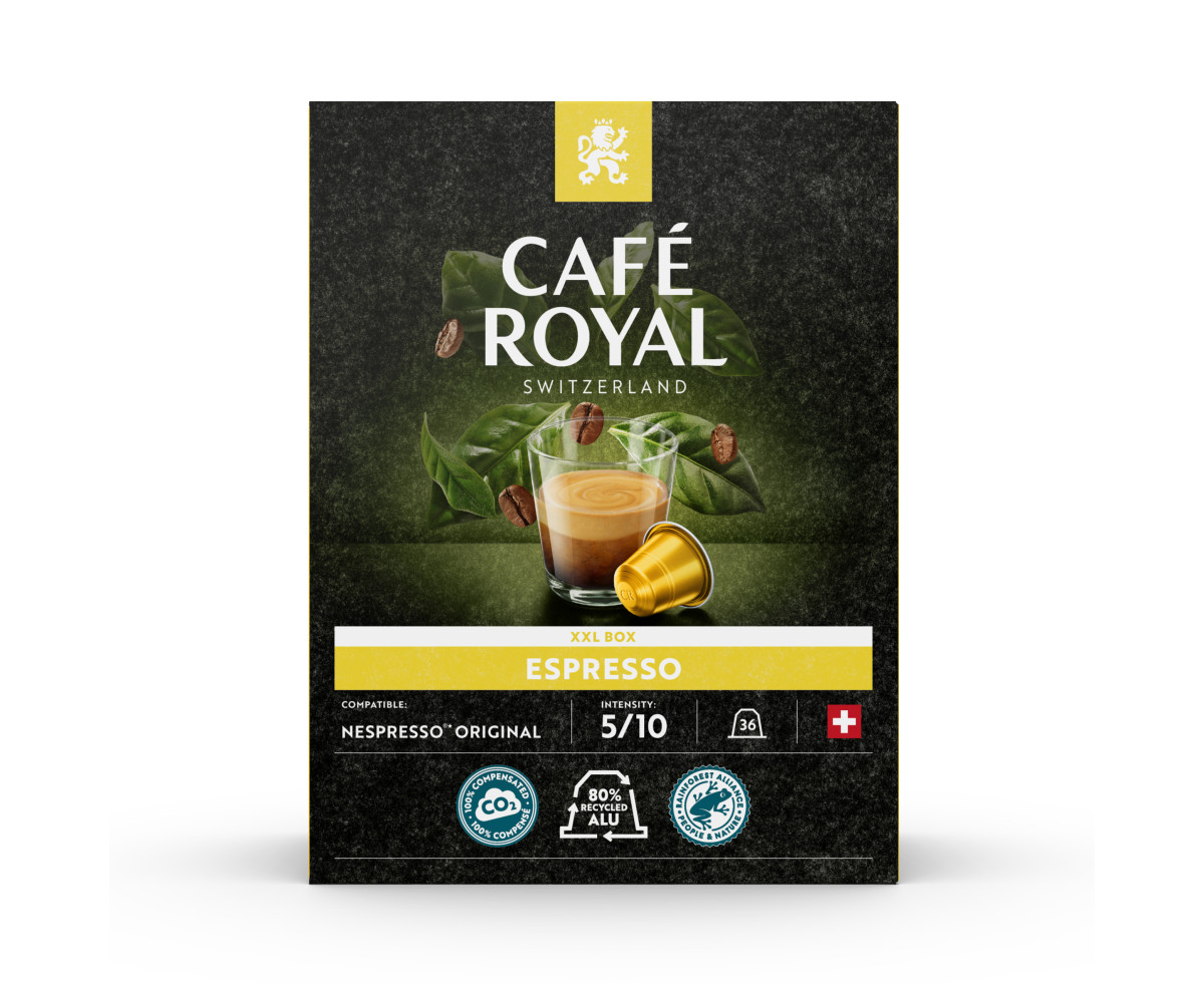 Cafe Royal Espresso 36 бр. алуминиеви капсули за Nespresso кафемашина Cafe Royal Espresso 36 бр. алуминиеви капсули за Nespresso кафемашина