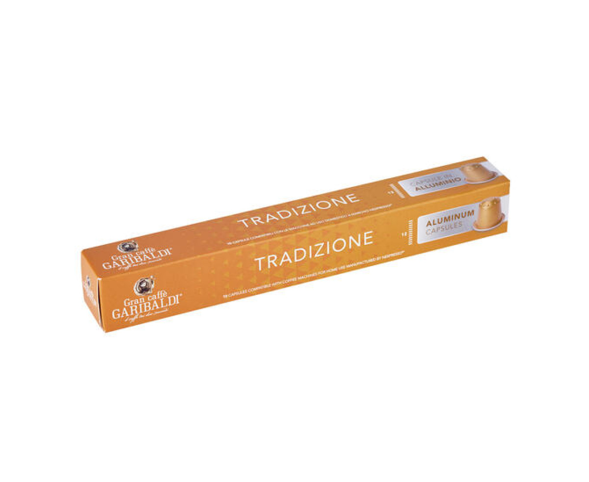 GARIBALDI Alluminio Tradizione – капсули Nespresso® 10 бр.