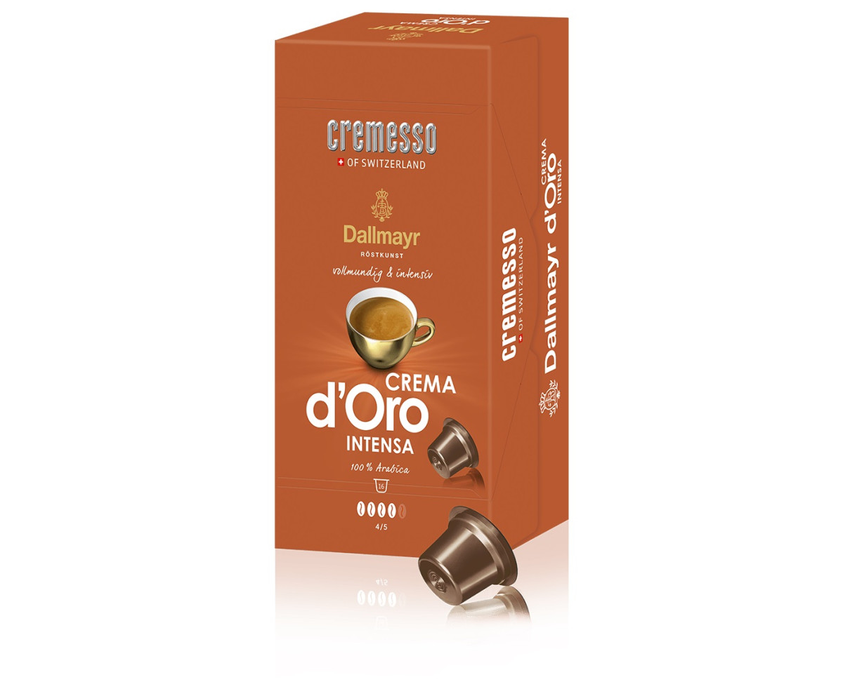Cremesso Dallmayr Crema D`Oro Intensa 16бр капсули Cremesso Dallmayr Crema D`Oro Intensa 16бр капсули