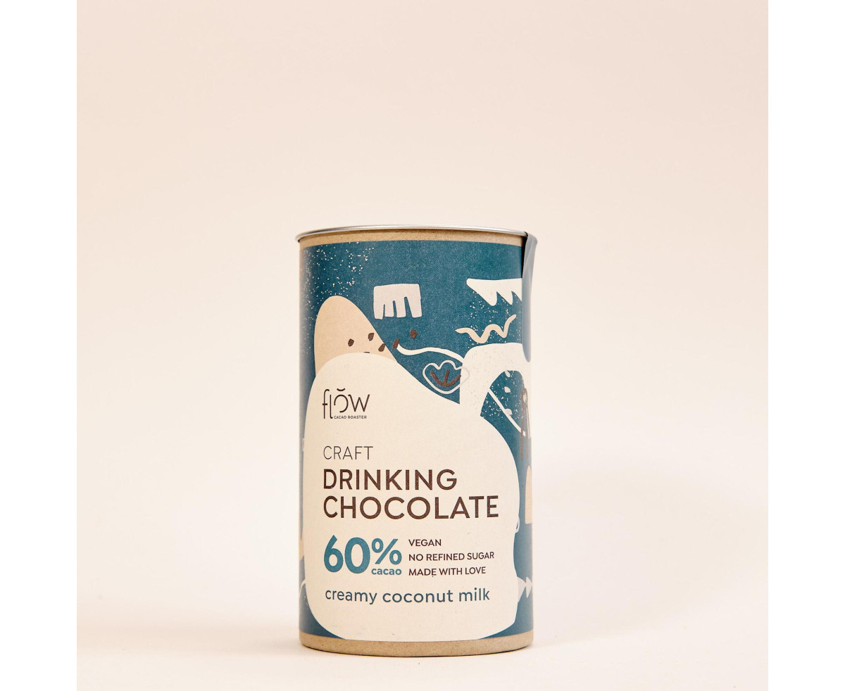 Flow Cacao Шоколад за пиене 60% с кокосово мляко, 200 гр.