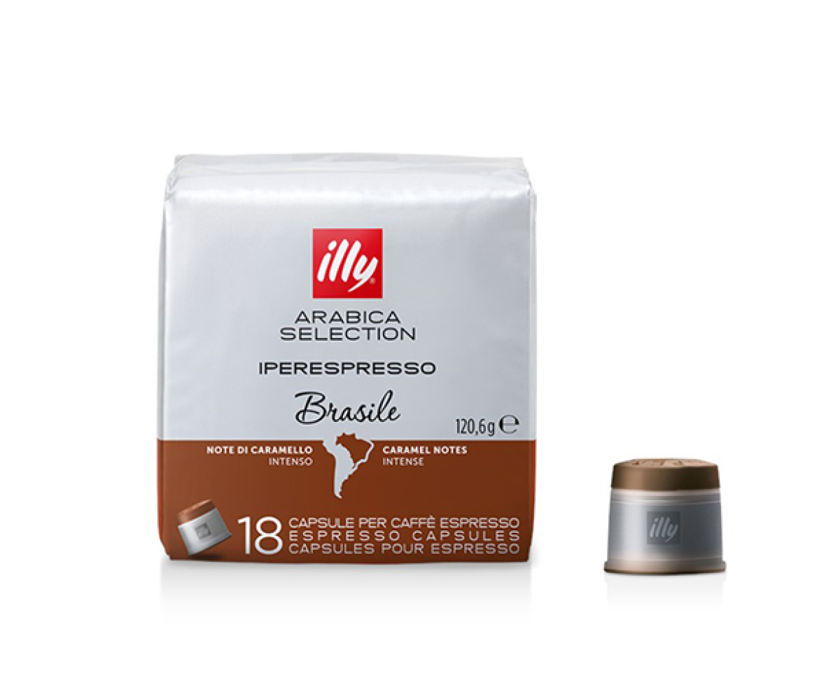 illy Iper Home Monoarabica Brasile - 18 capsules for illy Iperespresso coffee machine | Illy iper капсули | Coffee Capsules |
