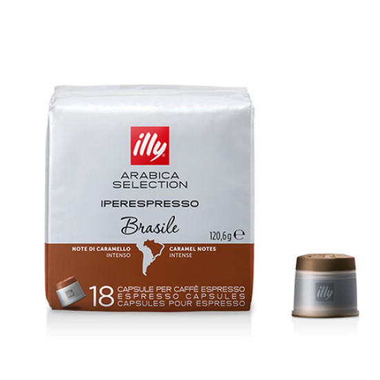 illy Iper Home Monoarabica Brasile - 18бр капсули за illy Iperespresso кафе машина