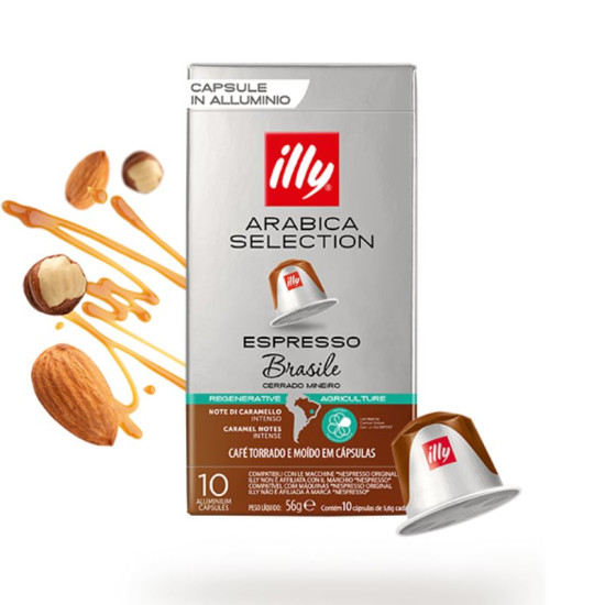 Illy Brasile Cerrado Mineiro Nespresso съвместими капсули 10бр