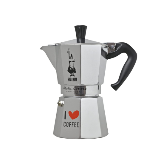 Кафеварка Bialetti &quot;I Love Coffee&quot; Moka Express, SILVER