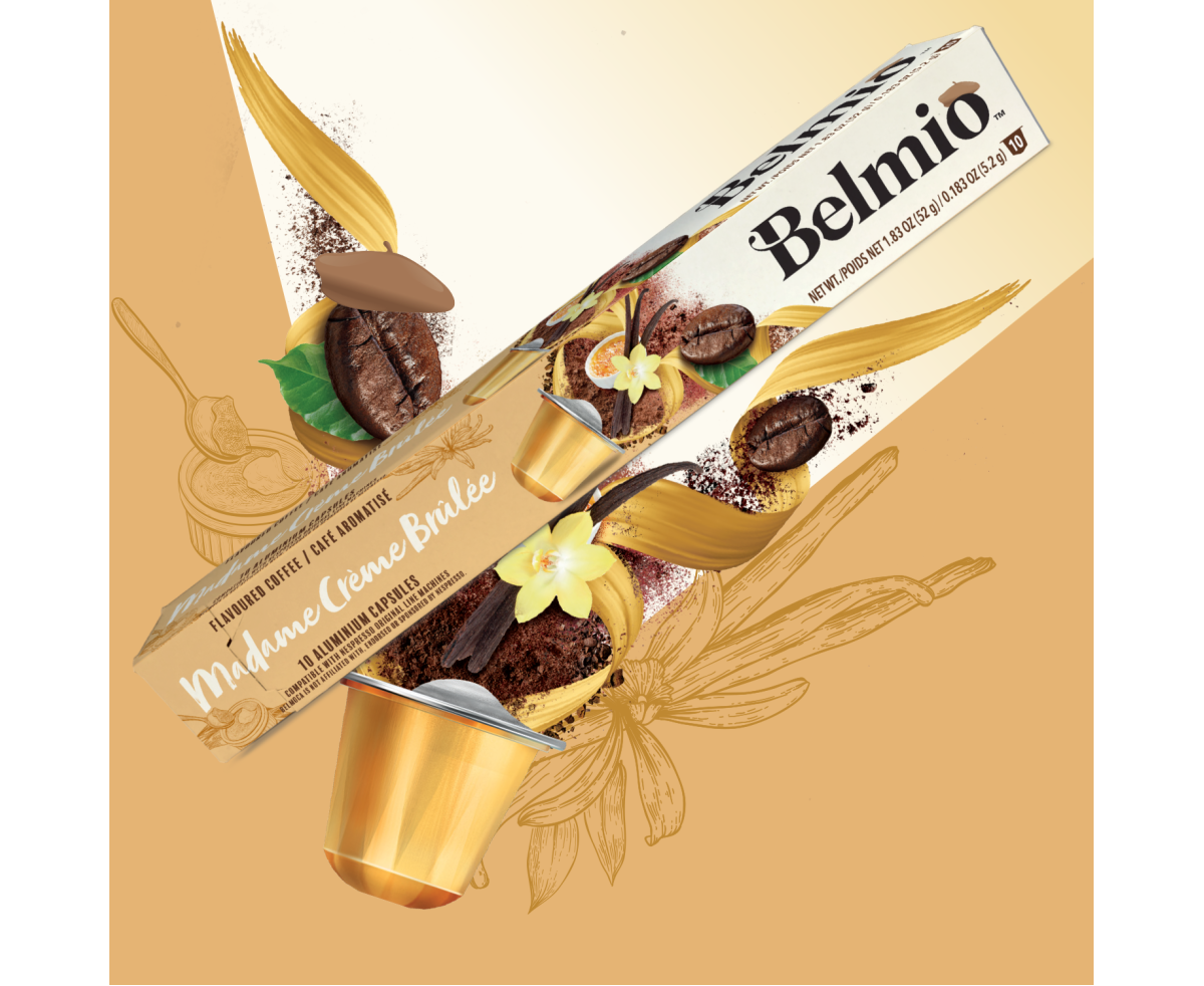 Belmio Madame Créme Brulée 10бр Nespresso съвместими капсули с вкус на Крем Брюле