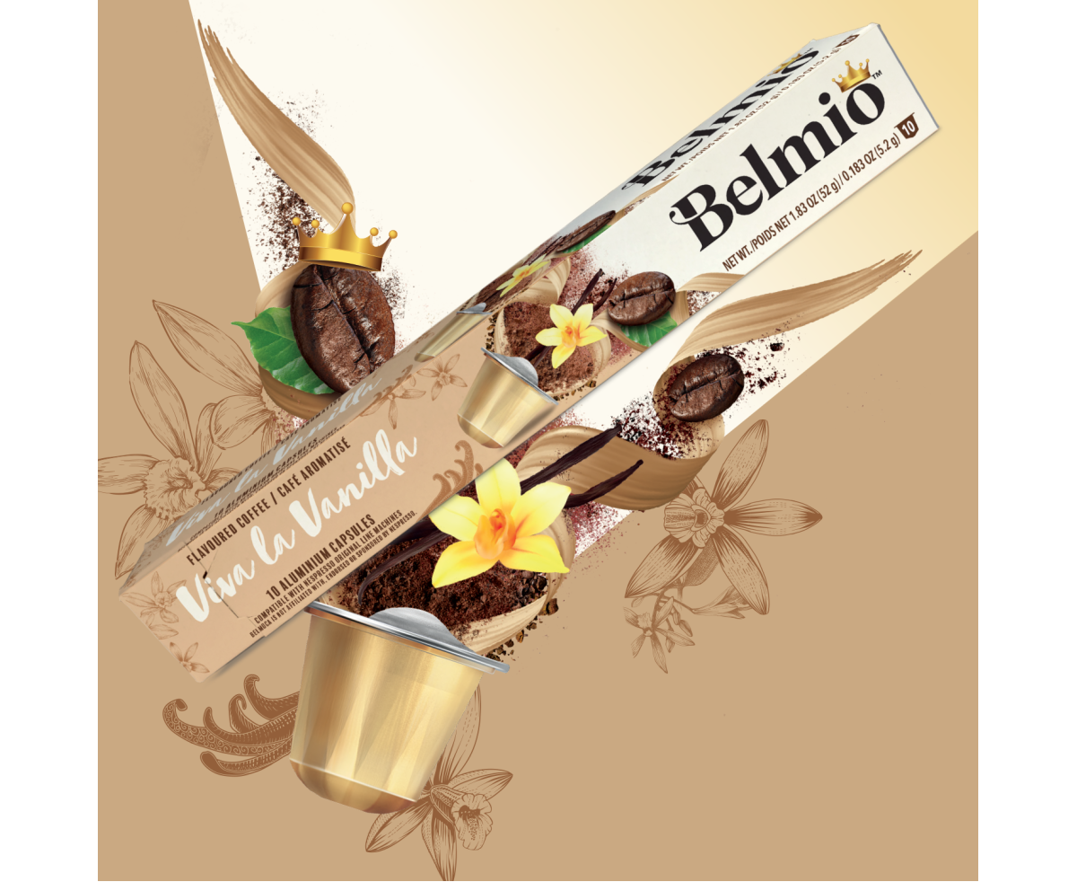 Belmio Viva La Vanilla 10бр Nespresso съвместими капсули с вкус на Ванилия