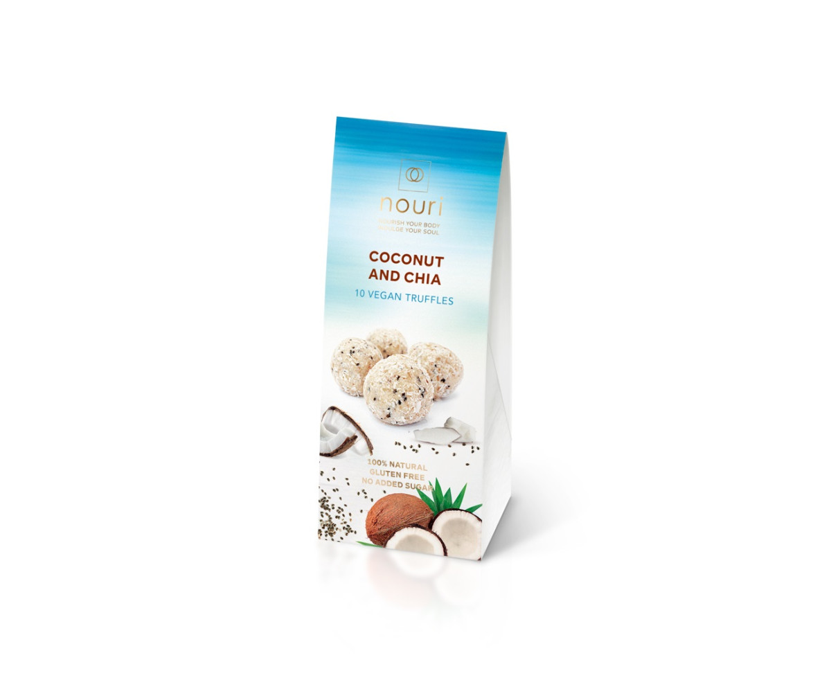 Веган трюфели с кокос и чия Nouri, 10бр