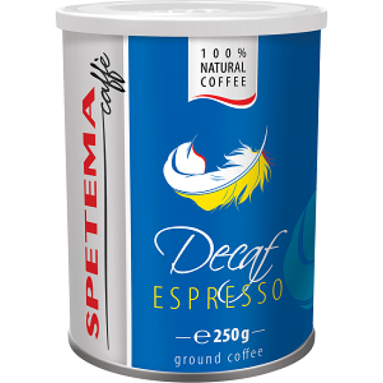 Spetema Decaf 250гр мляно безкофеиново кафе в метална кутия