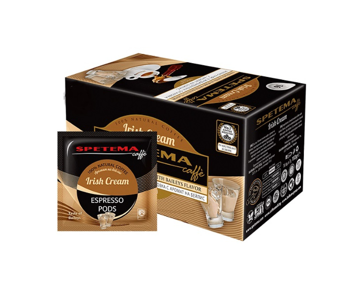 Дози кафе, Spetema Irish Cream с аромат на Бейлис x18бр | Spetema mono doses | Е.S.E mono doses |