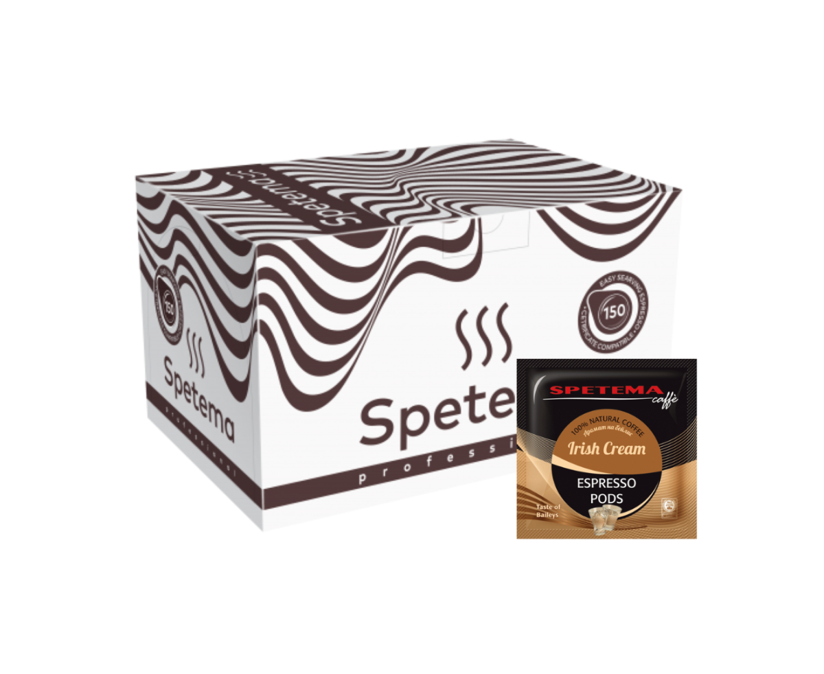 Дози кафе, Spetema Irish Cream с аромат на Бейлис 150бр | Spetema mono doses | Е.S.E mono doses |