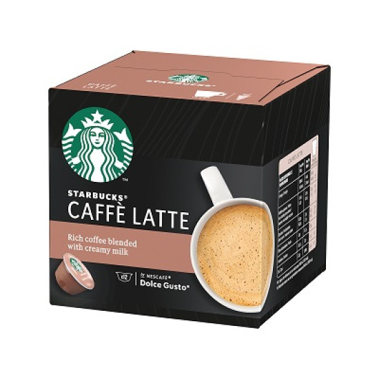 Starbucks Caffe Latte капсули за Dolce Gusto кафемашина 12 капсули/напитки