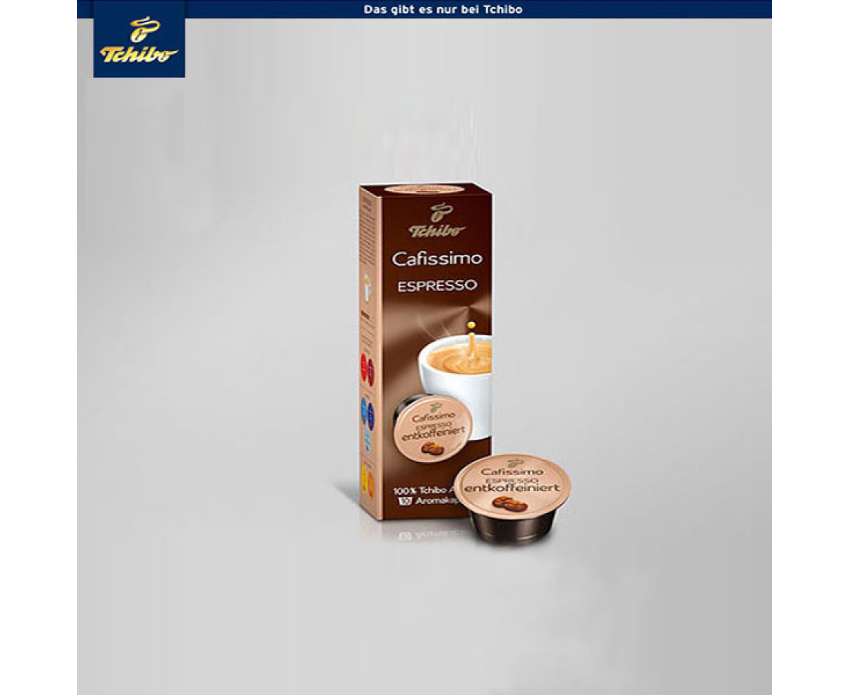 Tchibo Cafissimo Decaffeinato Coffee - 10 бр. Капсули