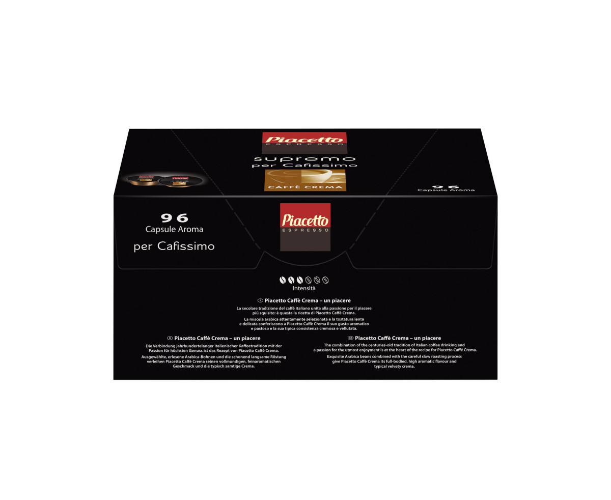 Piacetto Supremo Caffè Crema 96 бр капсули Tchibo Cafissimo съвместими