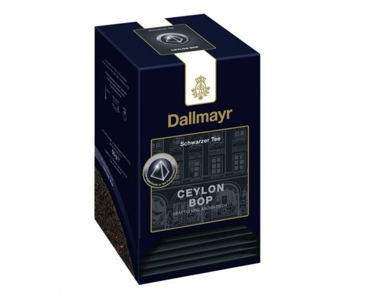 Черен чай Ceylon Bop Dallmayr, 20 сашета Черен чай Ceylon Bop Dallmayr, 20 сашета