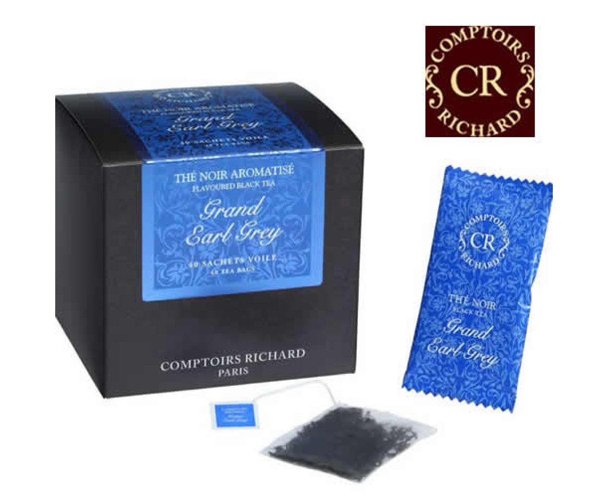 Comptoirs Richard Grand Earl Grey - 40бр сашета черен чай 