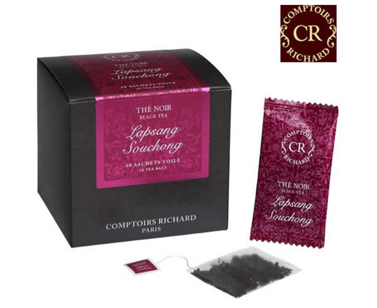 Comptoirs Richard Lapsang Souchong - 40бр сашета черен чай Лапсанг Сучонг