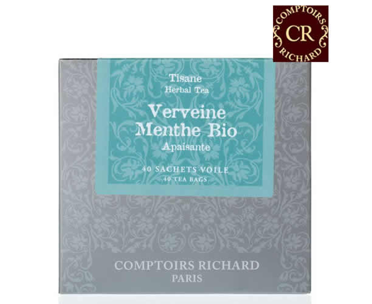 Comptoirs Richard Verveine Menthe Bio  - 40бр сашета био билков чай върбинка и мента