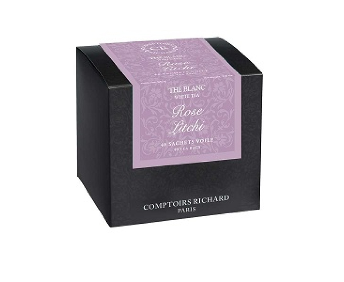 Comptoirs Richard Роза и личи - 40бр сашета  бял чай 