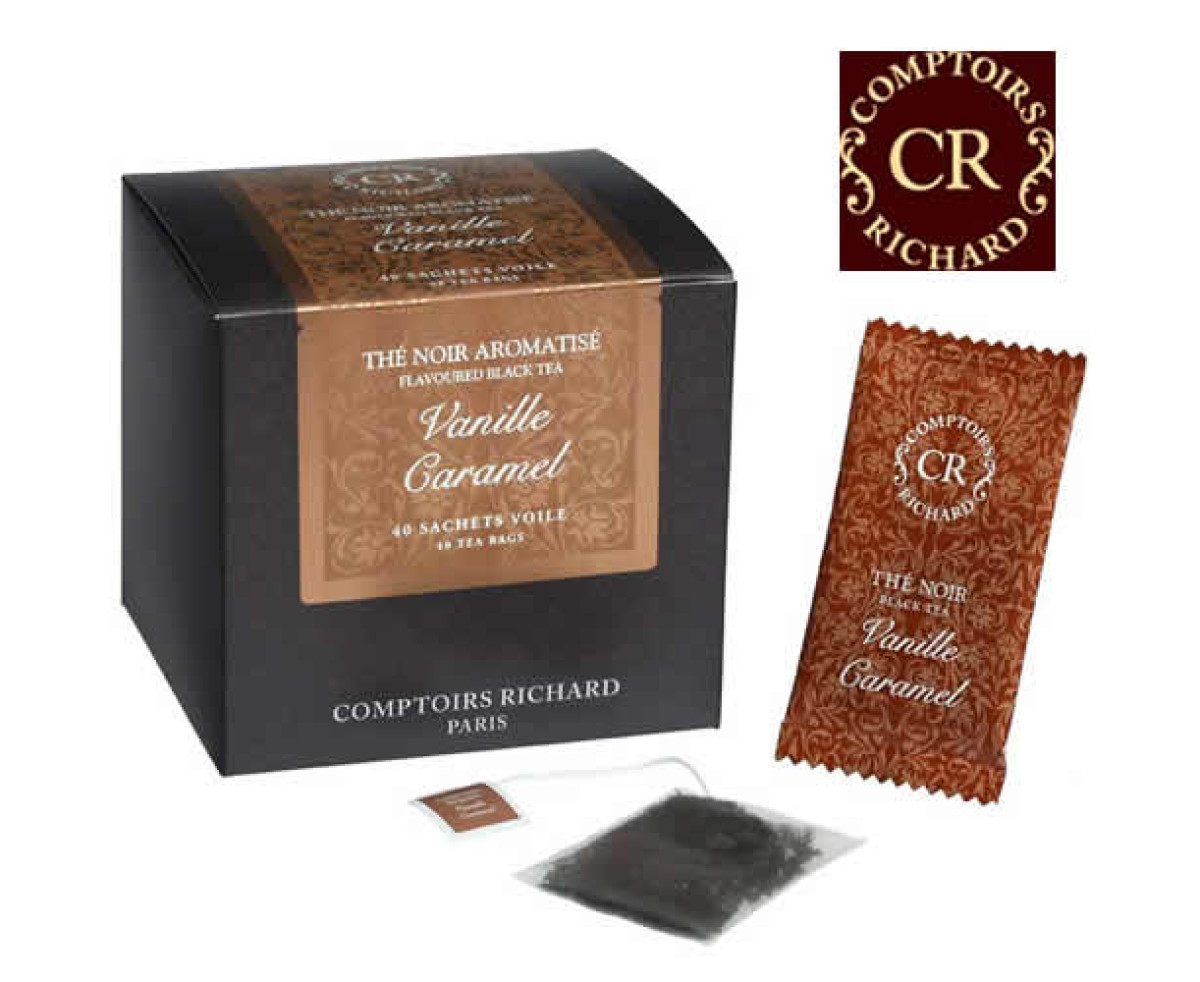 Comptoirs Richard - 40бр сашета черен чай Ванилия и Карамел