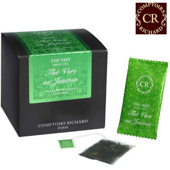 Comptoirs Richard Thé Vert au Jasmin - 40бр сашета зелен чай с жасмин