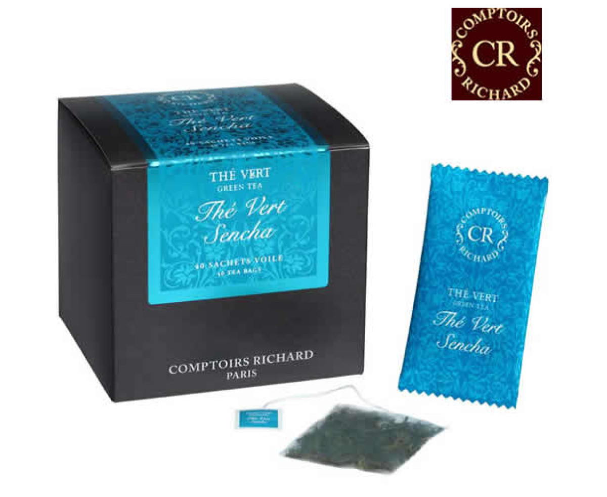 Comptoirs Richard Thé Vert Sencha - 40бр сашета  зелен чай сенча
