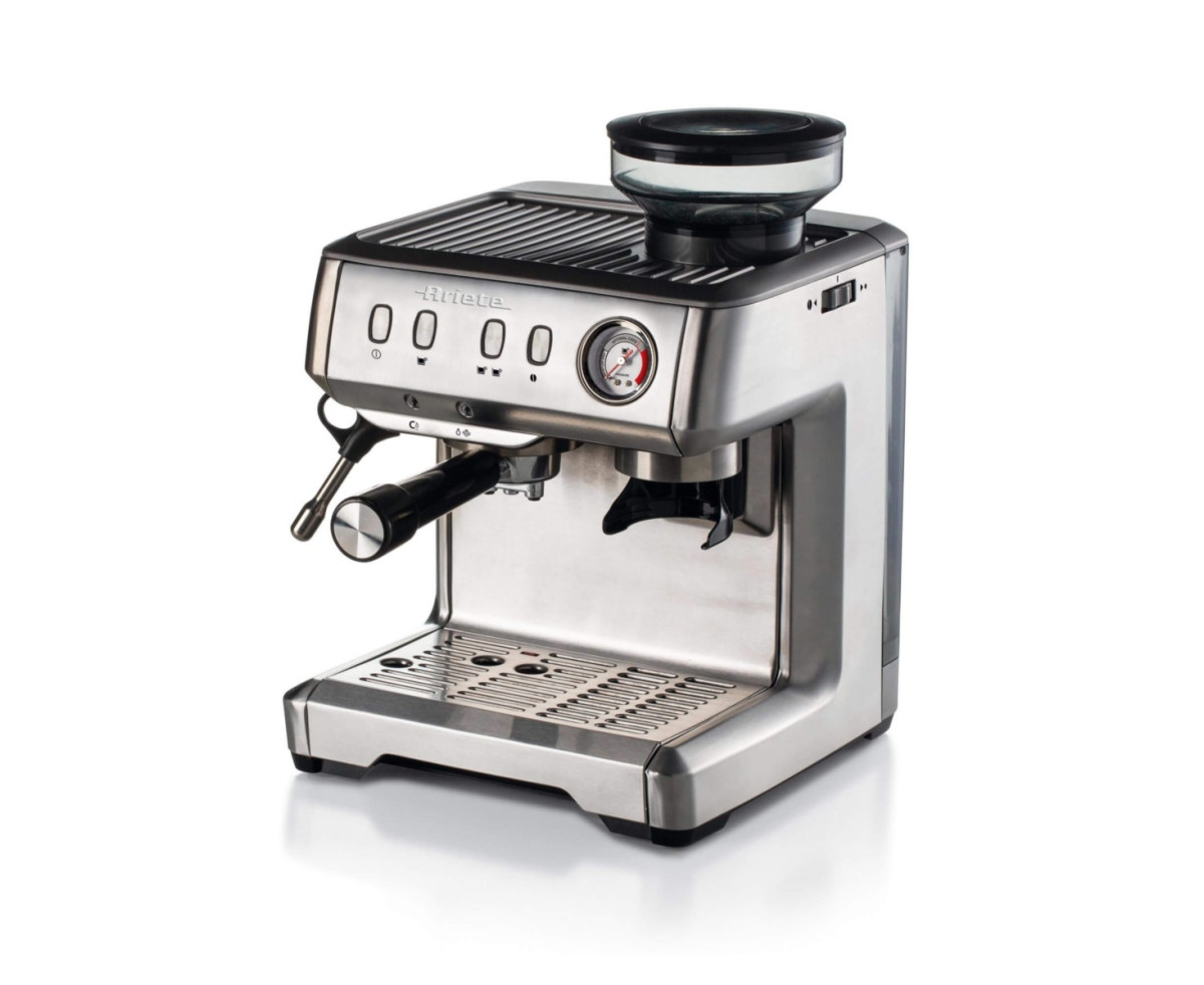 КАФЕМАШИНА ARIETE С ВГРАДЕНА МЕЛАЧКА ESPRESSO METAL PRO TOUCHSCREEN SILVER
