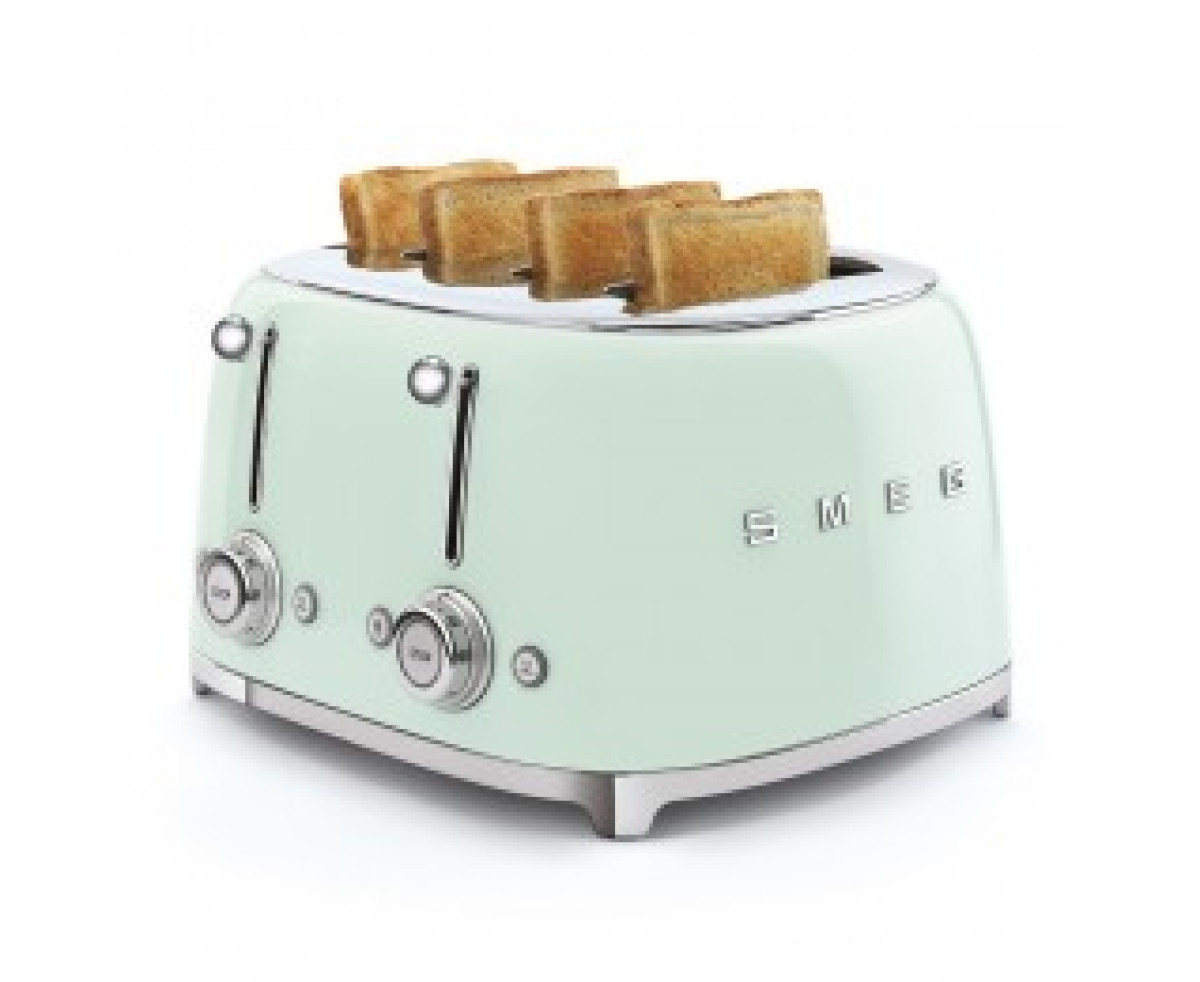 Smeg 50`s Style тостер 4 филии цвят зелен