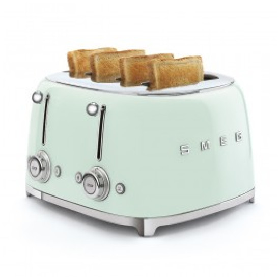 Smeg 50`s Style тостер 4 филии цвят зелен