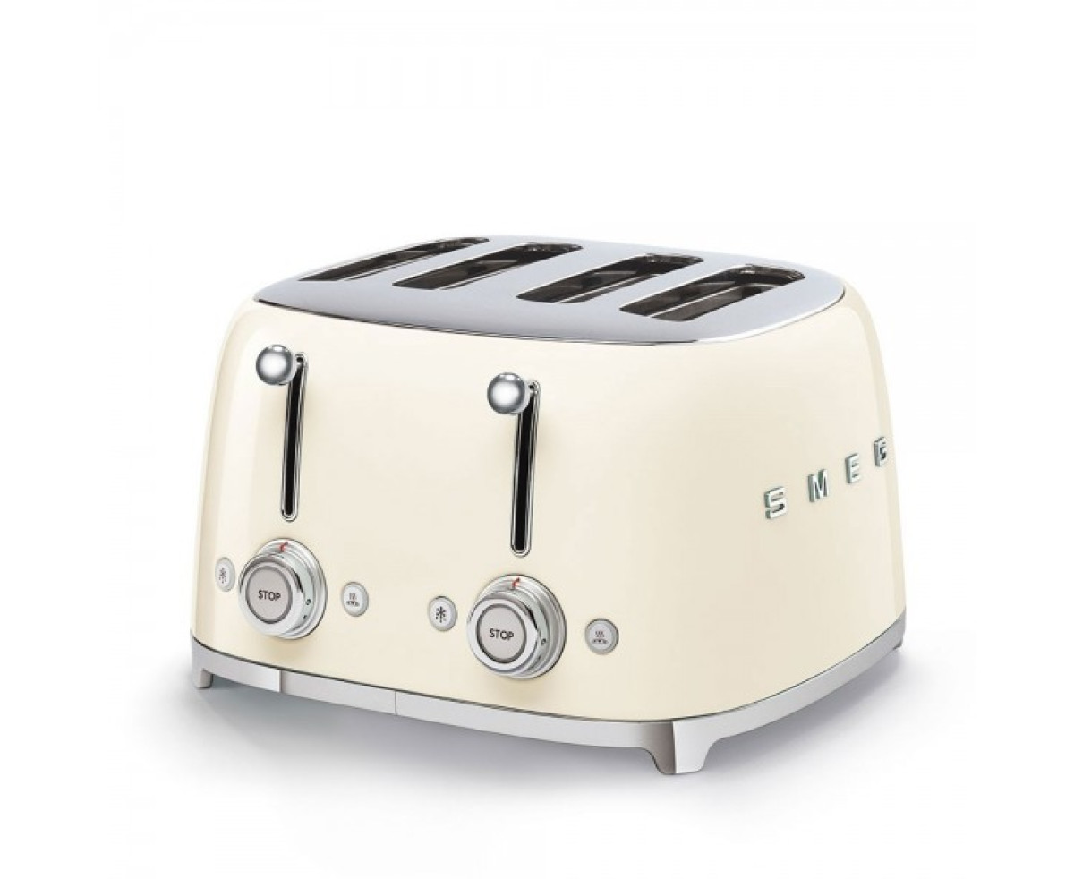 Smeg 50`s Style тостер 4 филии цвят крем