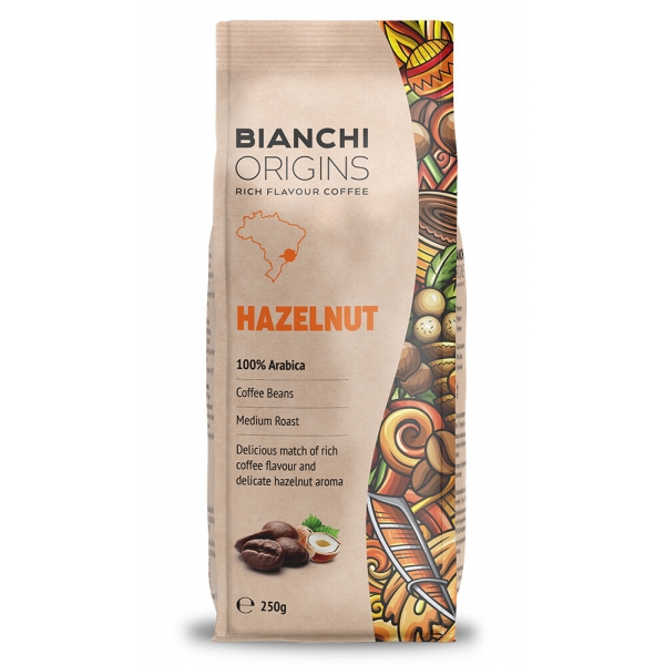 Bianchi Origins Hazelnut кафе на зърна 250гр