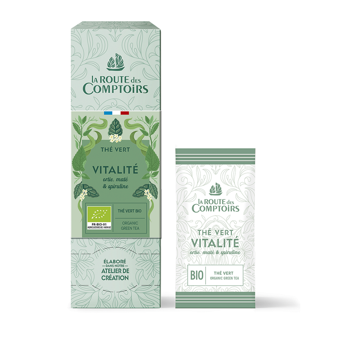 Comptoirs Richard Здравословен Био Зелен чай - Зелен Чай Жизненост - 24 бр. | Comptoirs Richard | Чай |