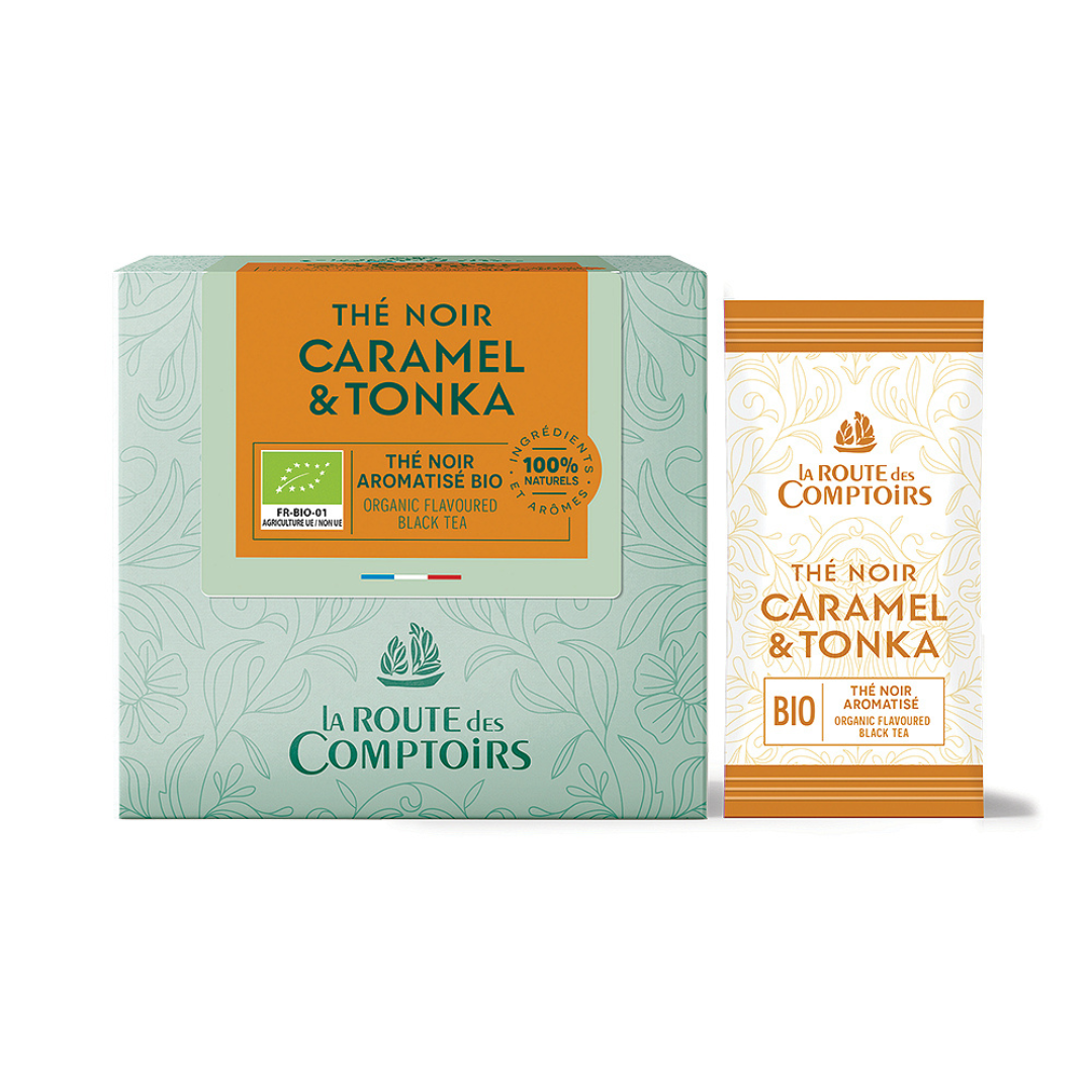 Comptoirs Richard Био Черен чай - Карамел и Тонка - 40 бр. | Comptoirs Richard | Чай |