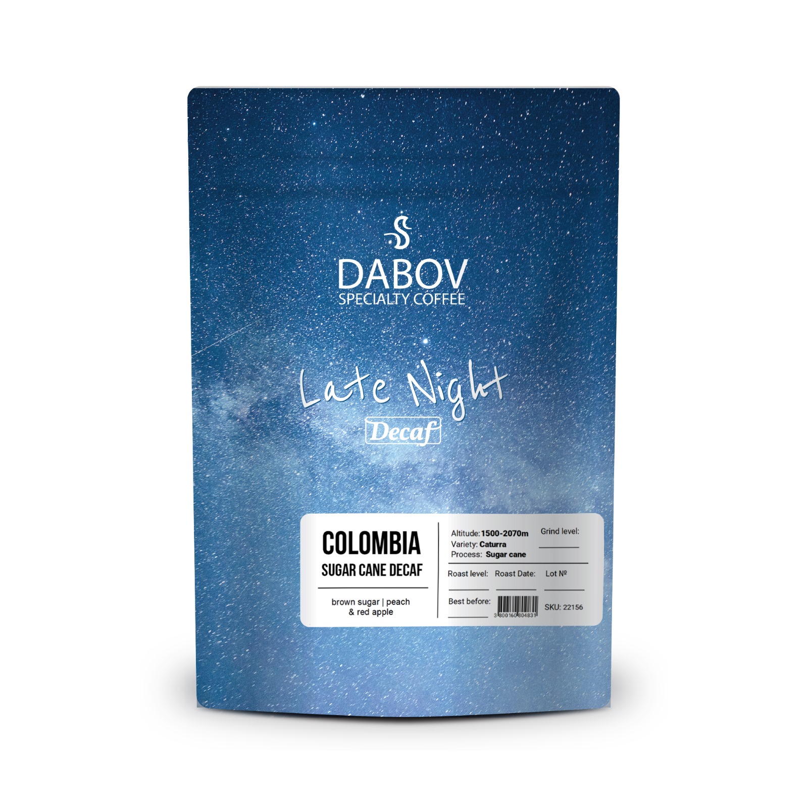 DABOV СПЕШЪЛТИ КАФЕ LATE NIGHT DECAF – БЕЗКОФЕИНОВО 200.8 ГР