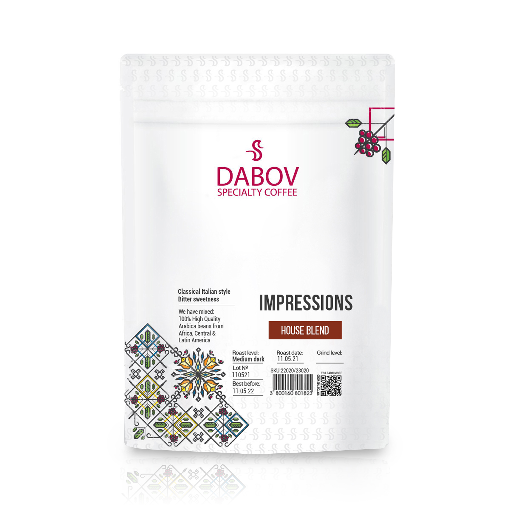 Хаус Бленд Импрешънс Dabov Specialty Coffee 200,8гр| Dabov Specialty Coffee | Specialty Coffee |