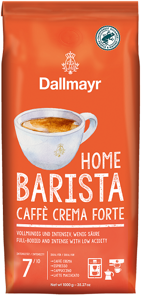 Dallmayr Home Barista Caffe Crema Forte зърна 1 кг