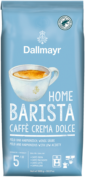 Dallmayr Home Barista Caffe Crema Dolce  кафе на зърна 1 кг