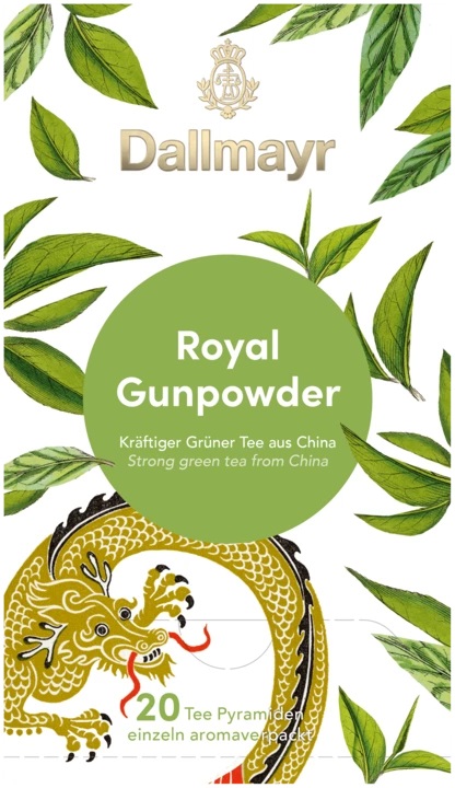 Dallmayr Green Tea China Gunpowder зелен чай 20 сашета