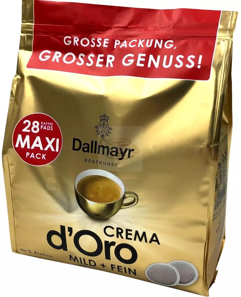 Dallmayr Crema D'oro с мек аромат, 28 пада за Senseo кафе машина