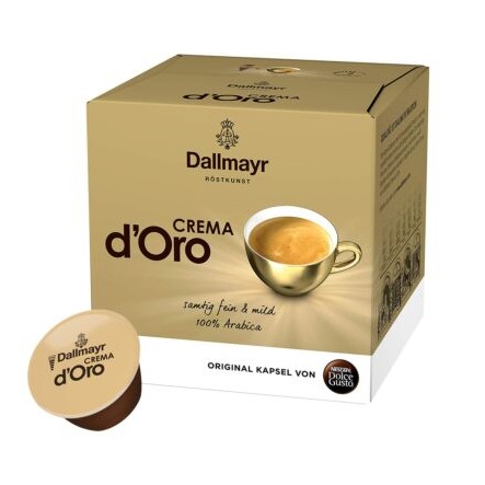 КАФЕ DALLMAYR DOLCE GUSTO CREMA D'ORO 16бр | Nescafe Dolce Gusto съвместими | Кафе капсули |